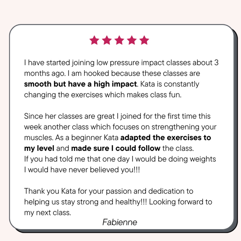 Our students' success stories - Low Pressure Fitness - hypopressive - shape your belly
